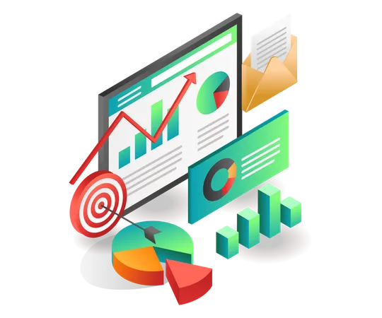 Business target strategy  Illustration