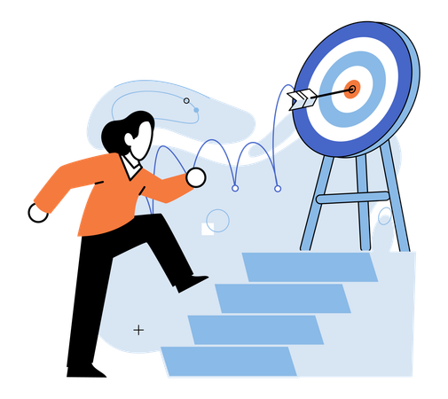 Business targets drive performance and provide direction  Illustration