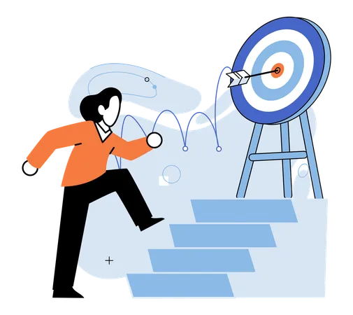 Business targets drive performance and provide direction  Illustration