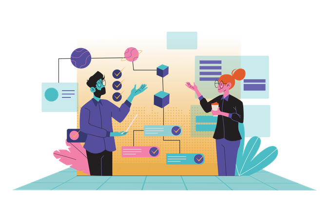 Business task automation  Illustration