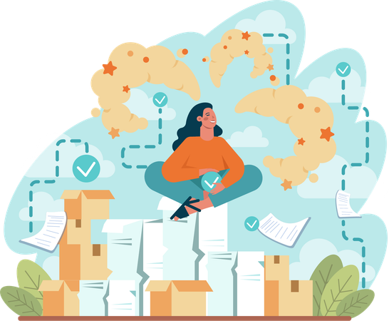 Business task Completion  Illustration
