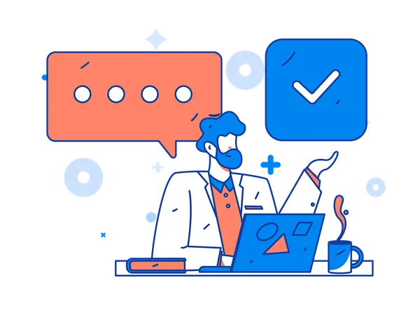 Business task management  Illustration