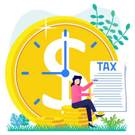Business tax  Illustration