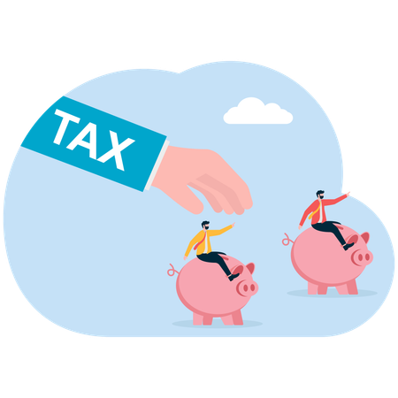 事業税手取り金事業チーム逃げる  イラスト