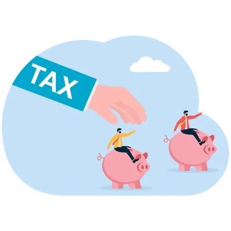 事業税手取り金事業チーム逃げる  イラスト