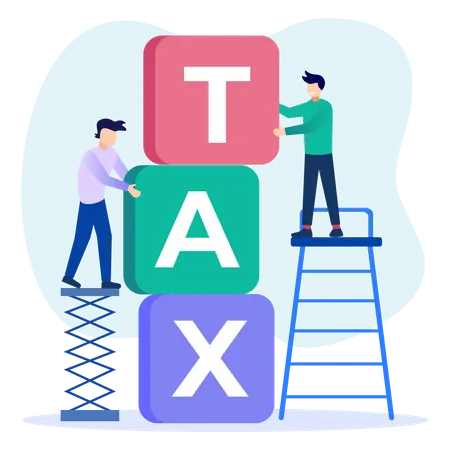 Business Tax  Illustration