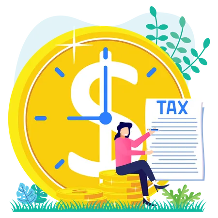 Business tax  Illustration