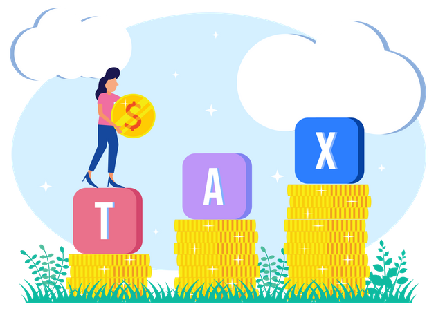 Business Tax  Illustration