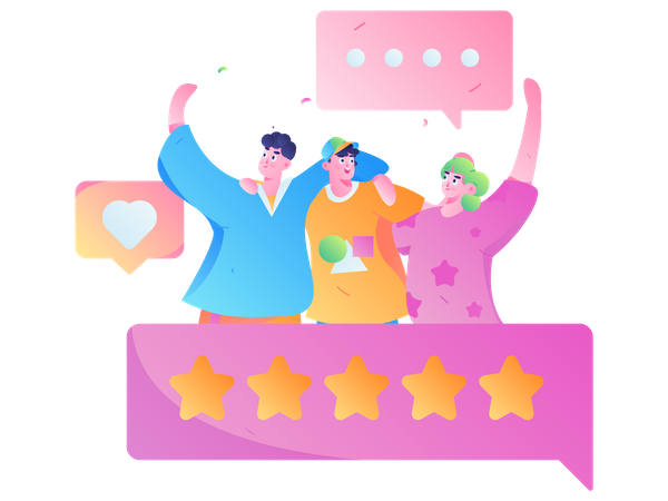 Business team achievement  Illustration