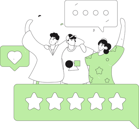 Business team achievement  Illustration