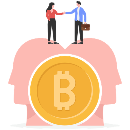 Business Team Agreement  Illustration