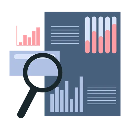 Bewertung der Business-Teamanalyse  Illustration