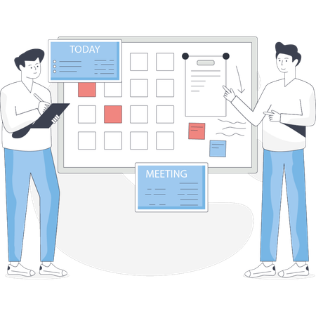 Business team are working togrther  Illustration