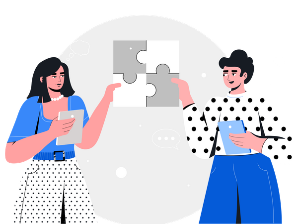 Business team collaboration Illustration