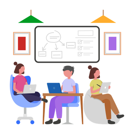 Business team Collaboration  Illustration