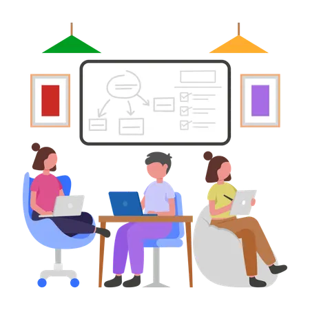 Business team Collaboration  Illustration