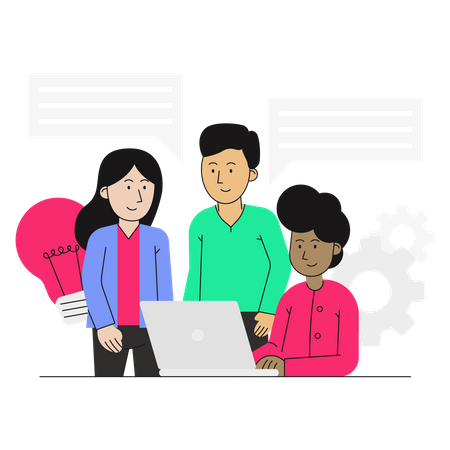 Business team collaboration  Illustration
