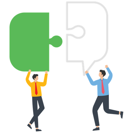 Business team communication  Illustration