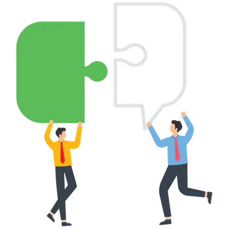 Business team communication  Illustration