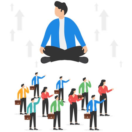 Business team discussing business ideas  Illustration