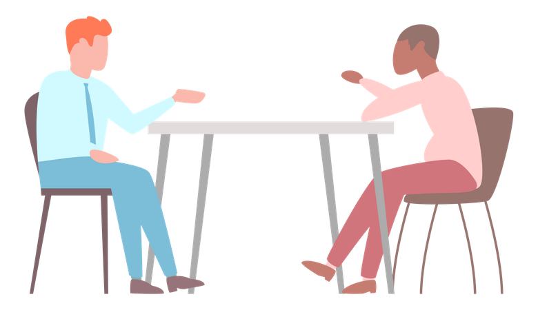 Business team discussion  Illustration