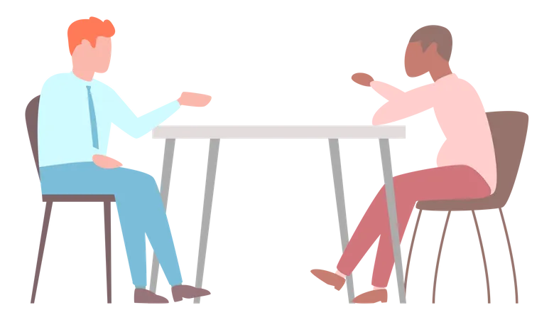 Business team discussion Illustration