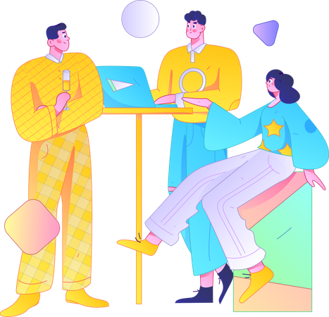 Business team discussion  Illustration