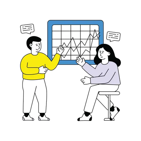 Business Team Doing Analytics  Illustration