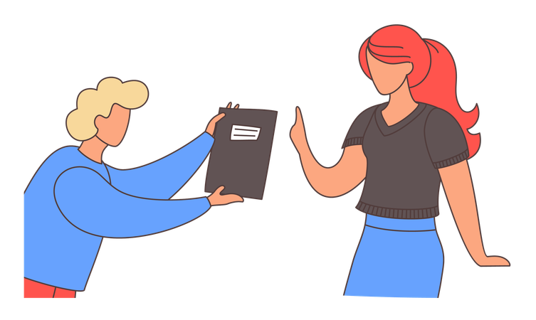 Business team doing conversation  Illustration