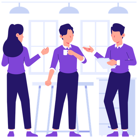 Business team doing discussing  Illustration