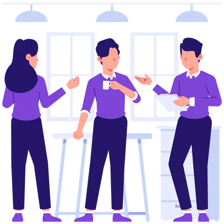 Business team doing discussing  Illustration