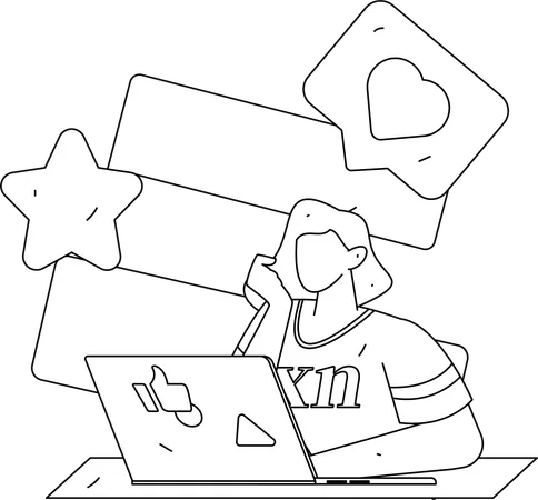 Business team doing discussion  Illustration