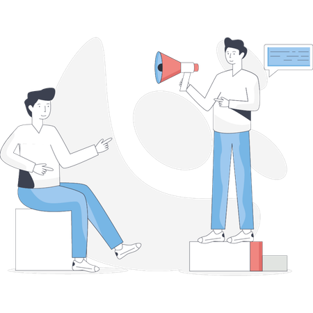 Business team doing business marketing  Illustration