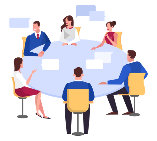 Business team doing meeting  Illustration