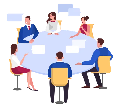 Business team doing meeting  Illustration