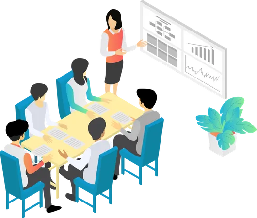 Business team doing meeting  Illustration