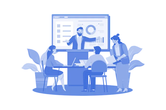 Business team doing meeting  Illustration