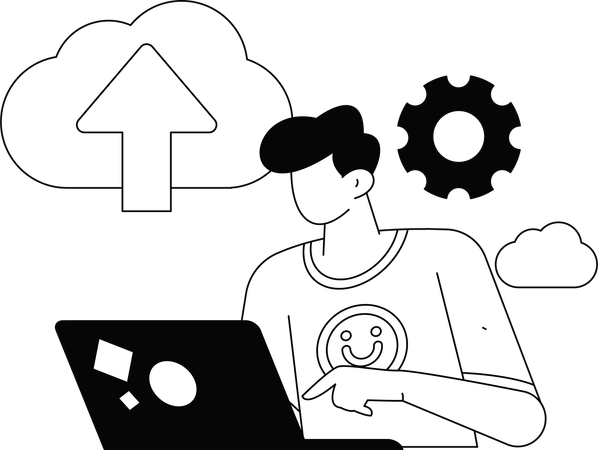 Geschäftsteam bei der Diskussion  Illustration