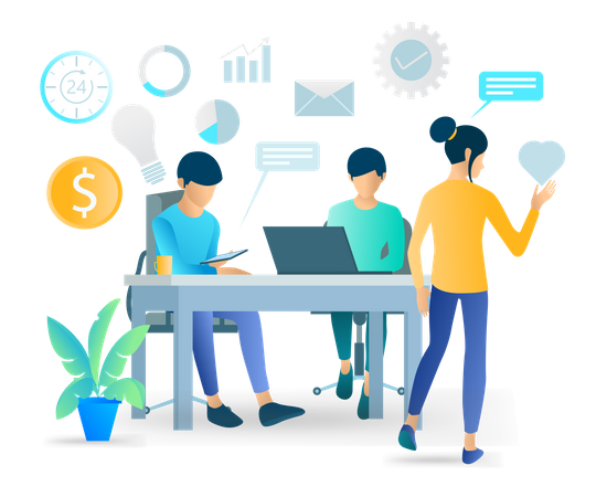 Business Team  Illustration