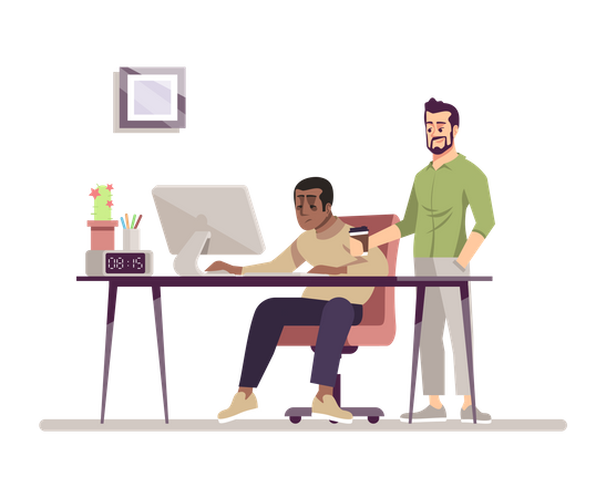Business Team  일러스트레이션