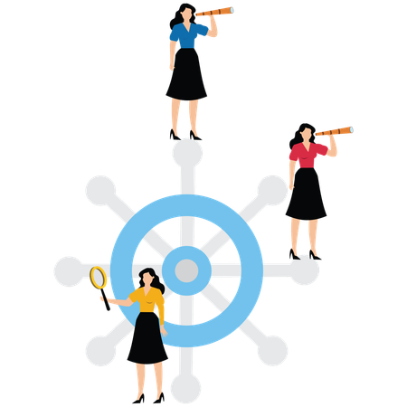 Kapitäne und Crews von Business-Teams  Illustration