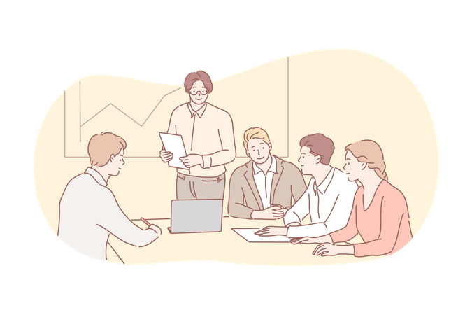 Business team metting  Illustration