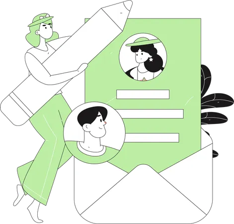 Business team needs new employees  Illustration