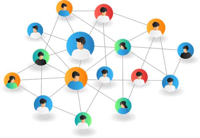 Business team network Illustration