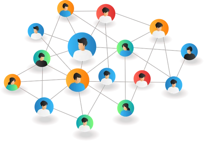 Business team network  Illustration