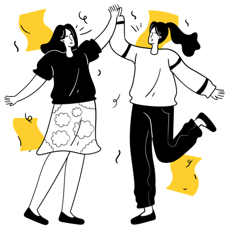 Business team shared success  Illustration