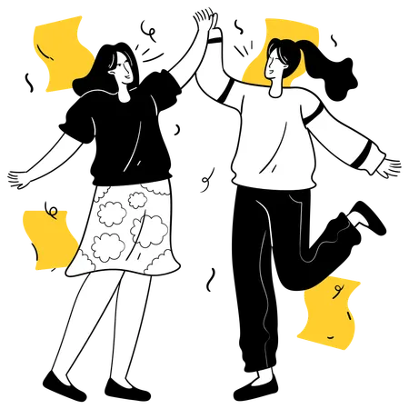 Business team shared success  Illustration