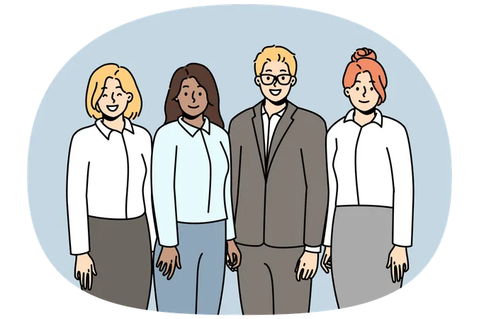 Business team successful work  Illustration