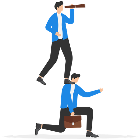 Business team supporting success  Illustration