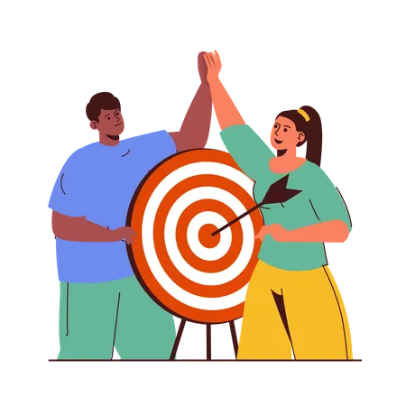 Business team Target  Illustration